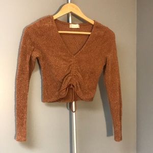 Altar’d State Knitted Mid Cut Long Sleeve Top